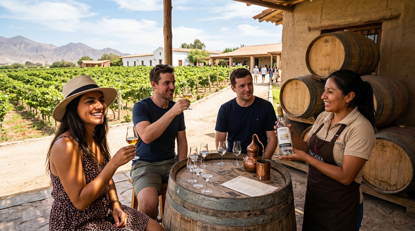 Bodegas y viñedos de la Ruta del Pisco